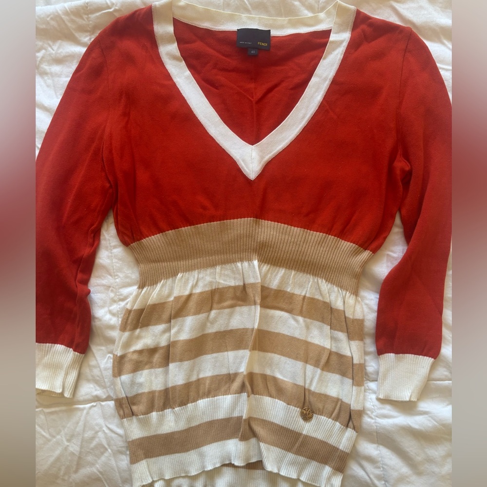 Fendi top size 40 euro, size 4 US. Perfect condition.